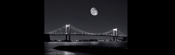 Throgs Neck Bridge at night